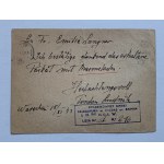 Postcard. Conspiratorial mail for the military Poland-Lisbon-England [1943].