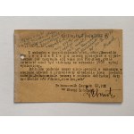 Kartka pocztowa. Miejscowa kartka z oddziału Polskiego Czerwonego Krzyża w Lublinie [1942]