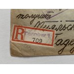 Doporučený list z Tarnówa. Griazovec [Vologodská oblasť] [1940].