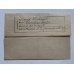 List składany z podobozu Auschwitz w Jawiszowicach. Kopalnia Brzeszcze [1944]