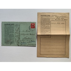 Letter. Auschwitz Concentration Camp [First Transport !] [1942].