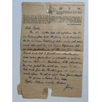 Letter. Sachsenhausen Concentration Camp Oranienburg sub-camp Giro [1944].