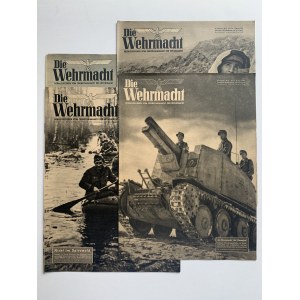 Die Wehrmacht - schwarz-weiße Ausgabe - 4 Ausgaben [1943/1944].