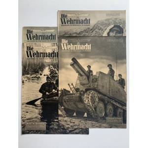 Die Wehrmacht - černobílé vydání - 4 čísla [1943/1944].