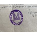 Zaświadczenie Miejskiego Urzędu w Przedborzu pow. konecki [1941].
