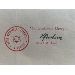 Úmrtný list. Židovský metrický úrad v Debici [1945].