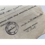 Úmrtný list. Židovský metrický úrad v Ležajsku [1945].