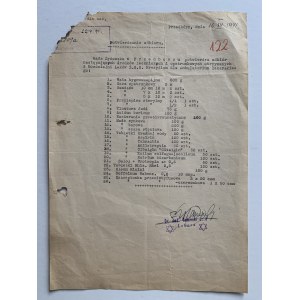 Confirmation of receipt. Jewish Council in Przedborz. [16.04.1941]