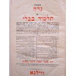 Babylonský talmud. Traktát Nidda. Vilna [1937].