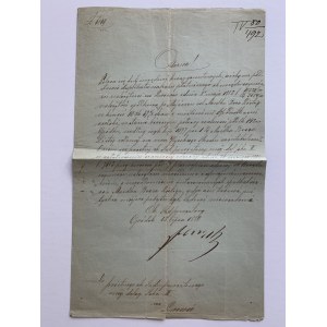 Official letter.Gródek. Lviv. [22.11.1884]