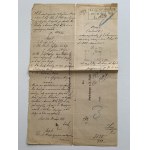 Úradný list týkajúci sa dedičských poplatkov. Ľvov [02.05.1882].