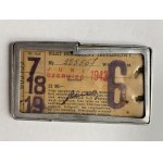 Trojriadkový mesačný lístok. Varšava [jún1943].