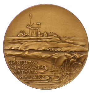 Polska, Medal, Stanisław Masłowski 1853-1928, artysta, malarz