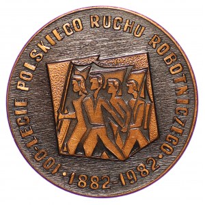 Medal, 100 Lecie Polskiego Ruchu Robotniczego 1882-1982