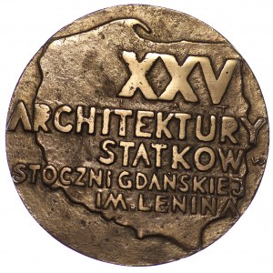 Polska, Medal, Zasłużonym Dla Rozwoju Architektury Statków Stoczni Gdańskiej im. Lenina 1953-1978