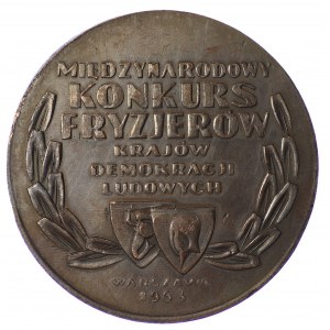 Medal, Międzynarodowy Konkurs Fryzjerów Krajów Demokracji Ludowej 1963 Warszawa - rzadszy
