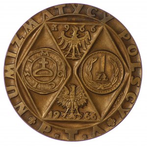 Polska, Medal, Tysiąc lat monety polskiej 1966