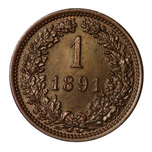 Austria, 1 kreuzer 1891