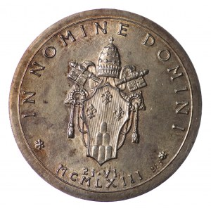 Watykan, Medal Paweł VI 1963-1978, Medal na I rok pontyfikatu - srebro