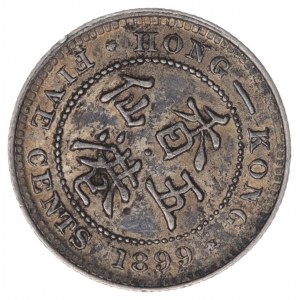 Hong Kong, 5 Cents 1899