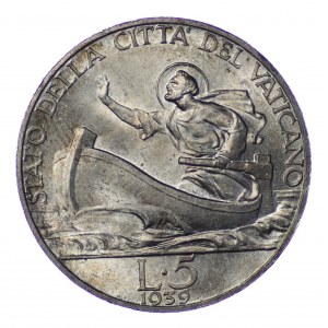 Watykan, 5 lirów 1939