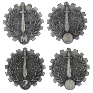 Poland, Class Specialist Badge Set of 4 pcs.