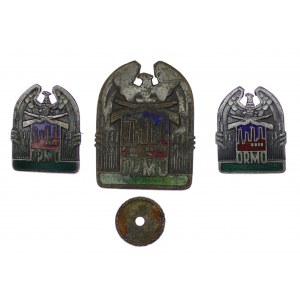 Poland, ORMO badge Set of 3 pcs.