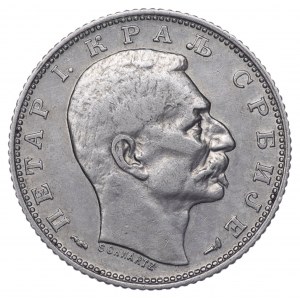 Serbia, 1 Dinar 1915