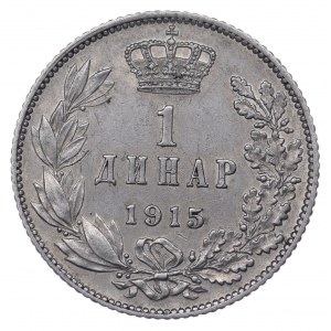 Serbia, 1 Dinar 1915
