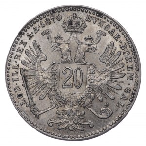 Austria, 20 Krajcarów 1870