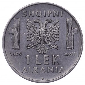 Albania, 1 Lek 1939