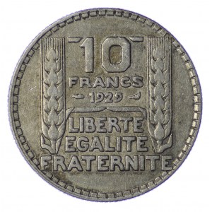 Francie, 10 franků 1929