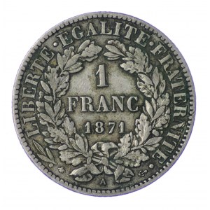 Francja, 1 Franc 1871