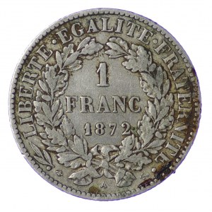 Francja, 1 Franc 1872