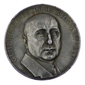 Medal, Generaldirektor Dr.Simon Oppeln 1932 - rzadki