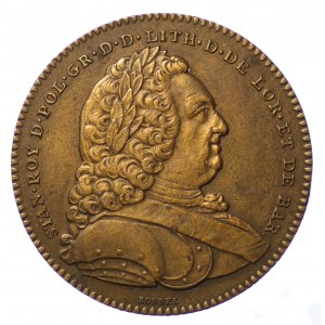 Polska, Stanisław Leszczyński, medal na pamiątkę utworzenia Akademii Stanisławowskiej w Nancy 1750
