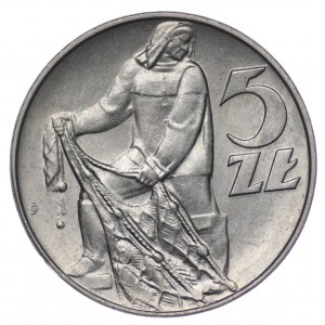 Poland, 5 gold 1974 - flat date