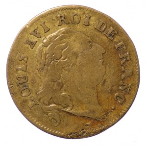 France, token 1793, Louis XVI (1774-1793)
