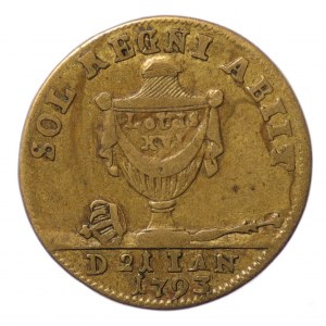 France, token 1793, Louis XVI (1774-1793)