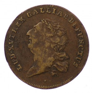 Francja, żeton, Ludwik XVI (1774-1793)