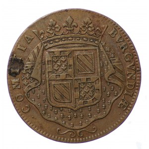 Francja, Burgundia, żeton 1701