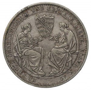 Německo, Sasko, Fridrich August II, tolar 1854