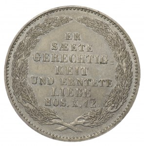 Niemcy, Saksonia, Fryderyk August II, 1/6 Talara 1854