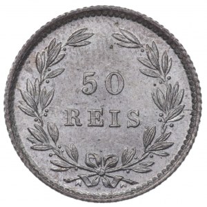 Portugalia, 50 Reis 1889