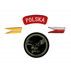 Polska, Naszywka BOR Zestaw 4szt.