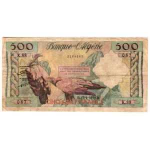 Algieria, 500 francs 1958
