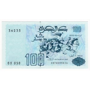 Algieria, 100 dinars 1992