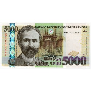 Arménie, 5000 drams 2012