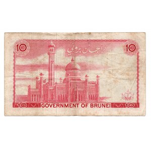 Brunei, 10 dollars 1967