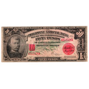 Philippinen, 50 Pesos 1920 - selten